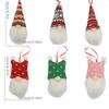 3/6Pcs Faceless Doll Hanging Christmas Tree Pendants  New Year Celebration