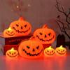 Halloween Pumpkin Decorations Lighted Pumpkin Table Decorations With LED Lights Battery Operated Spooky Ornament For Party Decor