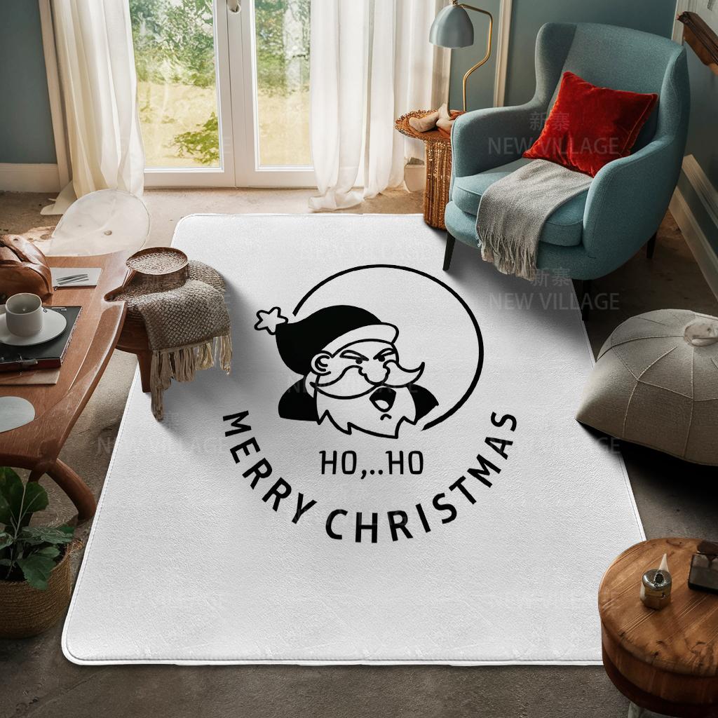 Ковер у входа в дом Домашний коврик у двери Гостиная Ванная Комната Ноги ванная комната Нескользящие коврики с водопоглощением для ванной Счастливого Рождества зима
