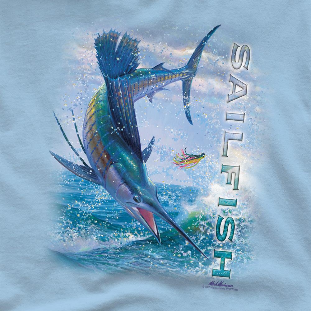 Wild Wings Unisex Adult Wildlife Leaping Sailfish T-Shirt