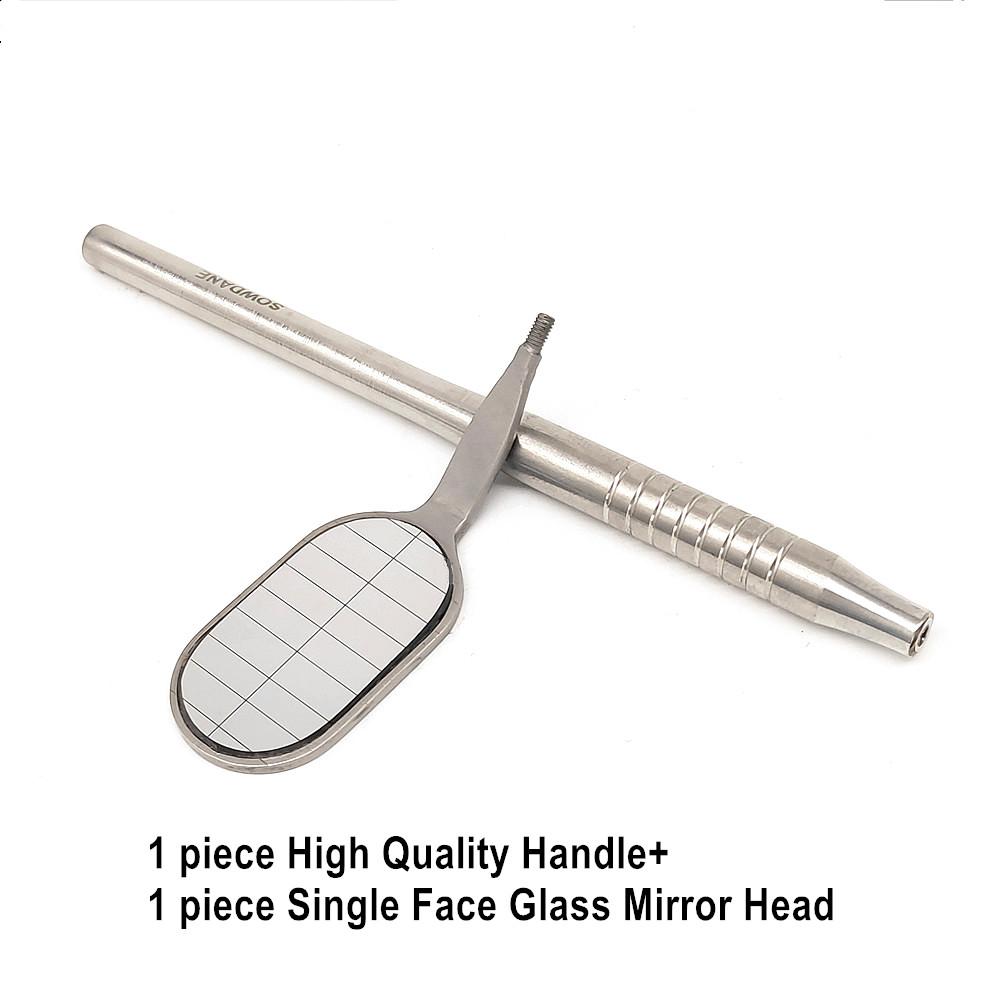 Стоматологическое зеркало для рта Одонтоскоп Уход за полостью рта Чистота зубов Осмотр Гигиена Стеклянное зеркало Зеркало с ручкой