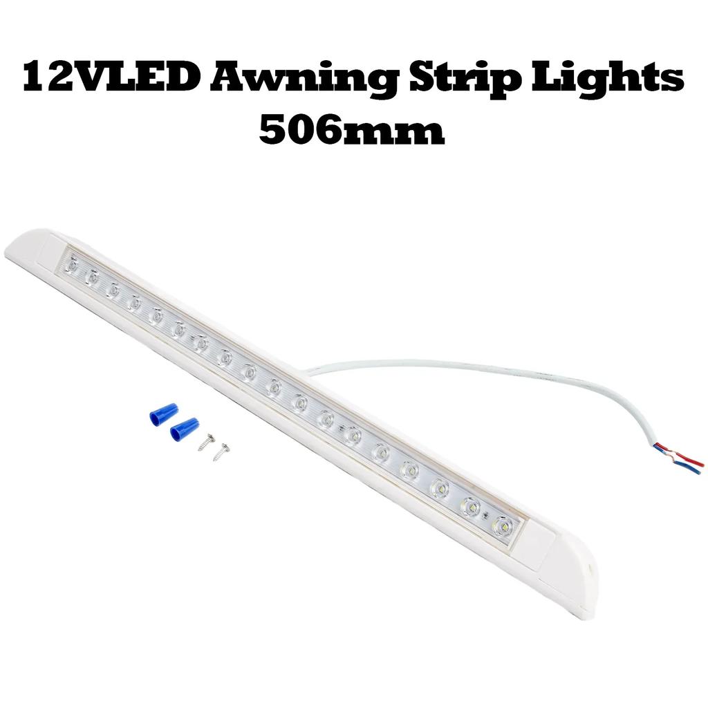 LED Awning Light 12V 24V White Waterproof Long Strip Lamp Caravan Motorhome Boat Lighting Lamps Auto Interior Wall Lights