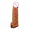 Realistic Penis Extender Cock Sleeve Reusable Condom Silicone Penis Delay Ejaculation Dick Enlargement Extension Man Sex Toys 18