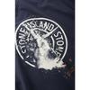 STONE ISLAND Футболка с простым кроем и узором-логотипом Мужские Топы L2S152100001S0534V002A