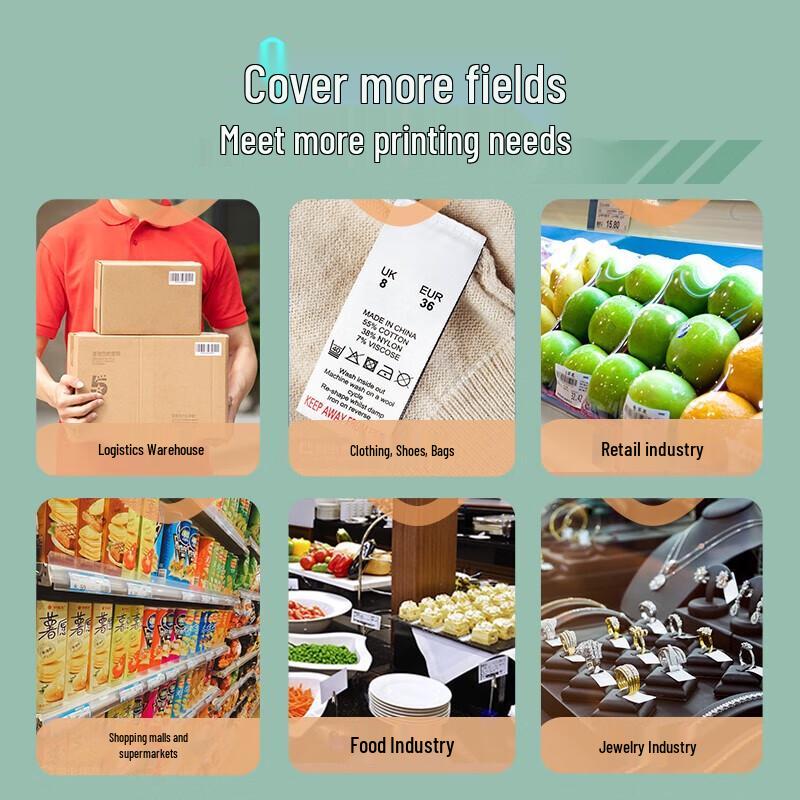 Deli DL-820T Thermal Transfer Label Printer CN plug (adapter included)