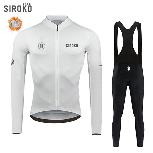 Sirokotech новый зимний термофлисовый велосипедный трикотажный комплект, костюм для гоночного велосипеда, одежда для велосипеда Mountian, Ropa Maillot Ciclismo Hombre