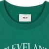 Новая женская футболка MLB Cleveland Guardians зеленая 3FTSV0443-45GNS