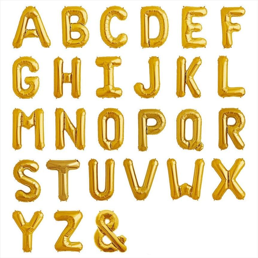T balloon letter T 40 cm silver foil party decoration birthday