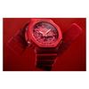 Casio Человек-паук Цвет Побережье Восьмиугольник Водонепроницаемый Кварцевый Механизм Смоляной Ремешок Японские и Корейские Часы Мужские Часы Красный Циферблат GA-2100-4APR-person