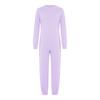 Unisex Kids Adaptive Clothing Round Neck Long Sleeve Back Zipper Cotton Jumpsuit Comfortable All Day Wear
