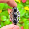 Black Onyx Gemstone Handmade 925 Sterling Silver Jewelry Ring Size 9 K7w47