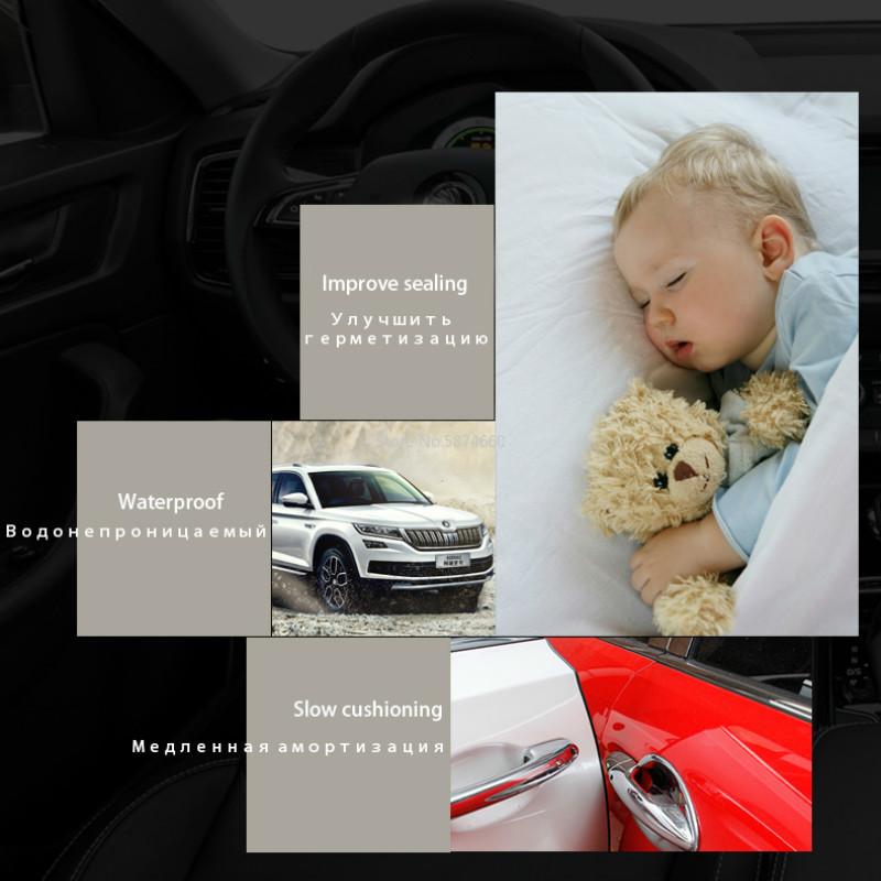 10m Car Door Anti Scratch Protector Strips Auto Sealing Guard Trim Automobile Door Edge Stickers Decorative Protector Seal Strip Interior Mirrors 6
