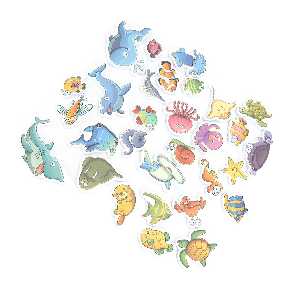 Детская ванна Океан Животные Пазл Игрушка Набор EVA Детская ванна Игрушка Пазл для ванны для душа и ванны