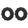 Set of 2 4.00 8 Tubeless Tire 4 Ply 672 Lb Load Capacity Rubber Garden Tractor Tire for Tiller Trencher Snow Blower