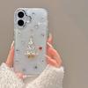 Изысканный чехол для телефона-елки с блестками для iPhone 16 Pro Max Сладкий южнокорейский японский дизайн ТПУ Высококачественный Электроокрашенный