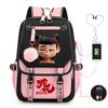 Мультфильм Нечжа принт досуг снижение нагрузки дорожная сумка рюкзак многофункциональный большая вместимость USB студенческий школьный рюкзак