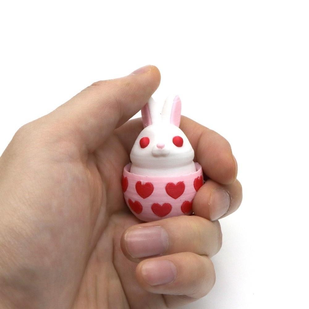 Surprise Egg Egg Rabbit Ornaments Pressed Egg Key Chain 3D Print Easter Egg  Spring Easter Party
