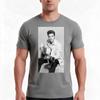 06 Playing Guitar Black And White Style Tshirt Summer Casual Cotton Tee Oversized Streetwear Tops Vintage Graphic Print