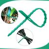 Lot de 500 attaches de plantes réglables 17 cm — liens de jardin réutilisables vert foncé