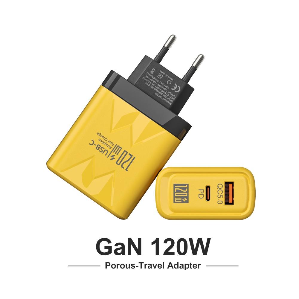 120 Вт GaN USB C быстрое зарядное устройство PD QC3.0 настенный адаптер для iPhone Samsung Xiaomi Redmi быстрая зарядка EU/US вилка телефон зарядное устройство типа C
