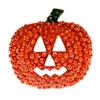 New Rhinestone Large Pumpkin Brooches Halloween Pin Ghost Face Jewelry Party Accessories High Quality New