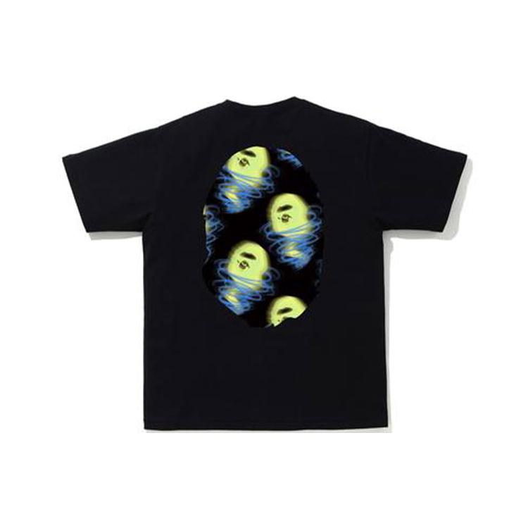 Футболка Bape Storm с большим принтом головы обезьяны 1H80-110-047
