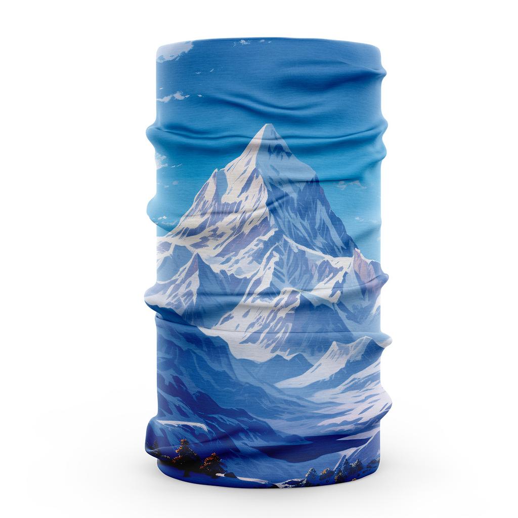 3D Visual Effects Smoother Ice Silk Fabric Face Bandana Scarf Dustproof Neck Gaiter Breathable Unisex Hiking Cycling Headwear