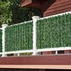 50x100cm Artificial Hedge Green Leaf Grass Mat Fence Panels Home Garden Balcony Decoration Outdoor Simulation Lawn Green Plants