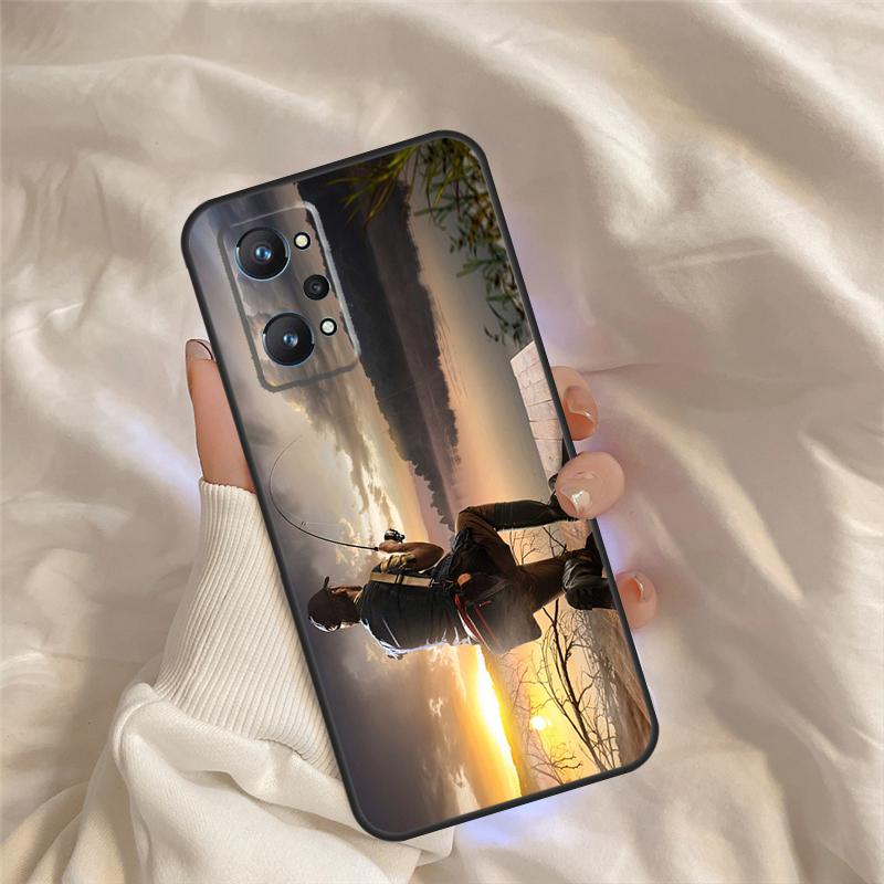Fish Fishing Fisherman Case For Realme C71 C55 C67 C51 C75 C63 C61 C65 C53 C35 11 12 13 14 Pro Plus GT6 GT7 15 Pro