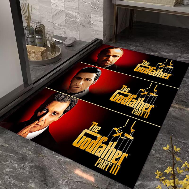 Godfather 25th Anniversary carpet Living room and bedroom mats Suitable for all seasons Room Christmas gifts Dormitory decoration