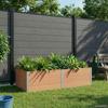 Raised Garden Bed Brown 200 x 100 x 54 cm