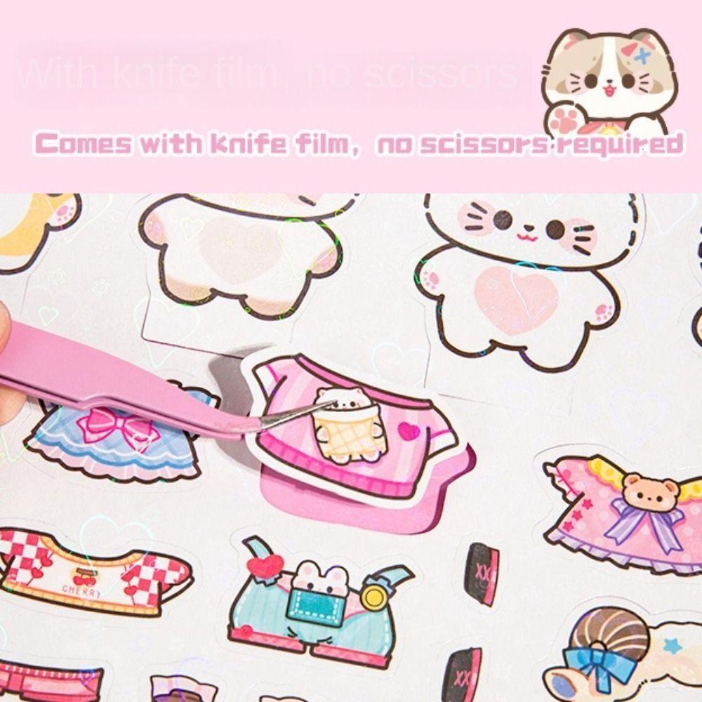 New Design Handmade Diy Toys Crop Free Sticker Games Quiet Book DIY Dress up Toy  Educational Toy