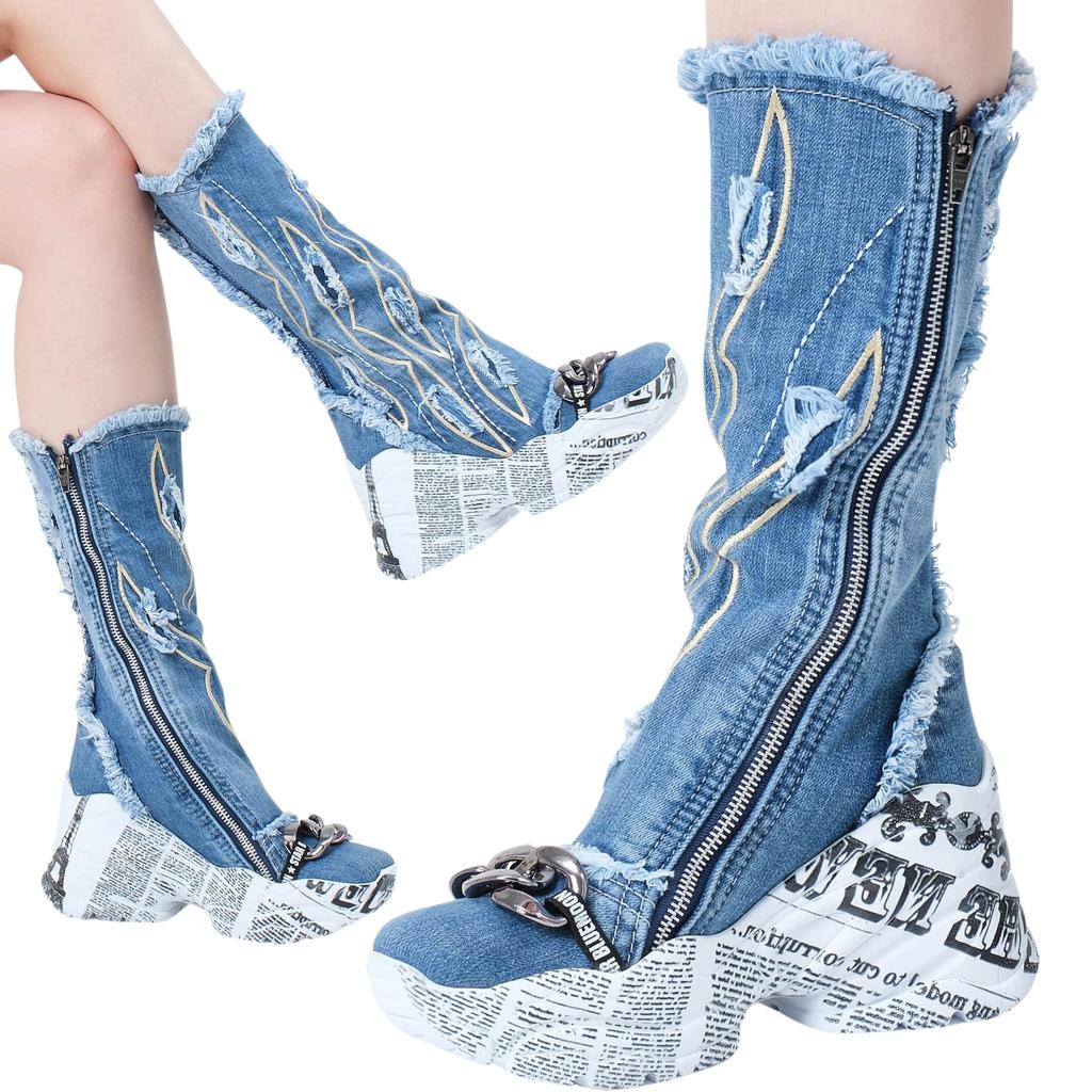Джинсовые ботинки, женские спортивные ботинки, джинсовая обувь, джинсовые кроссовки, подарок на день рождения