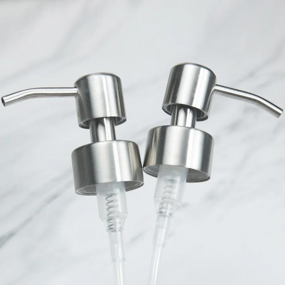 1 шт. 304 нержавеющая сталь ручной дозатор жидкого мыла головка насадка для ванной комнаты кухонный дозатор пенного мыла шампуня аксессуары