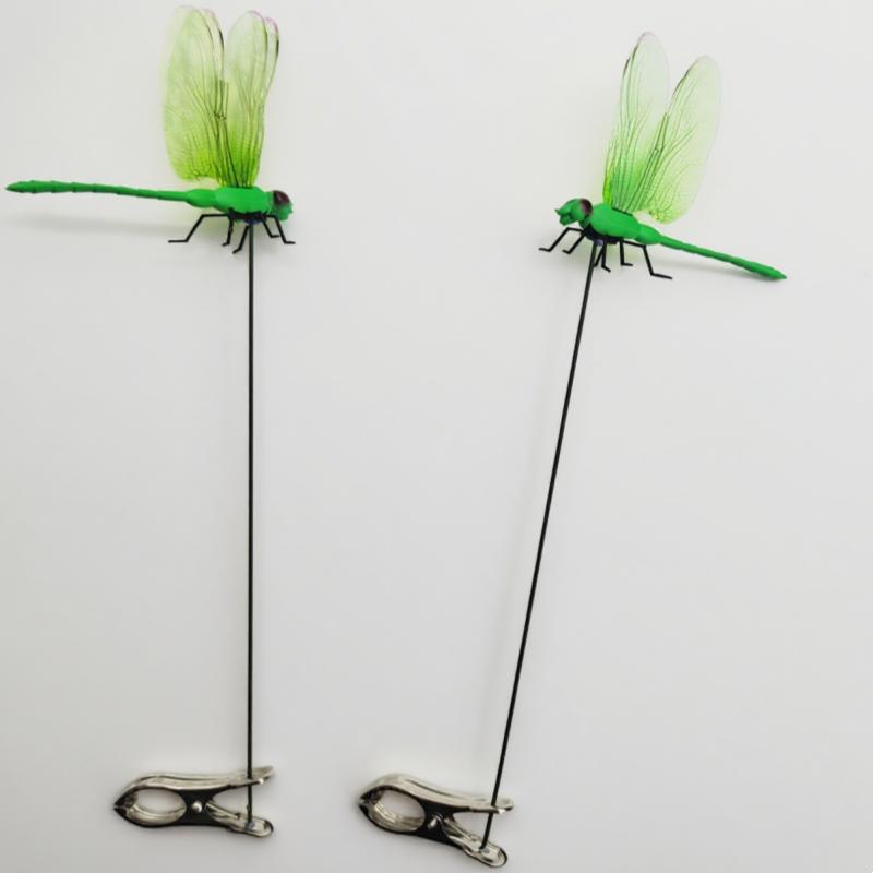 6 шт. Искусственная стрекоза клипса Водонепроницаемая Уличная 3D Стрекоза Садовые Декоративные Клипсы Домашние Патио Украшения Поделки Искусственная Стрекоза Клипса