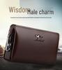 Saqi Kangaroo Men's Waterproof PU Business Clutch Bag - Casual Travel Handheld Bag
