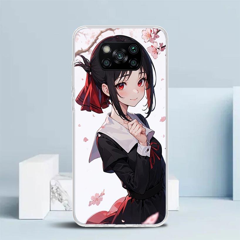 Kaguya Sama Shinomiya Мягкий чехол для Xiaomi Poco F7 Ultra X7 X6 X5 Pro M7 Чехол для телефона Redmi 15 15C 13 13C 12 12C 10 10C Печать Она