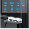 Концентратор USB 3.0 с задним зажимом и разветвителем питания — док-станция расширения с 1 по 4 порта