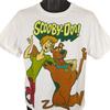 Футболка Scooby Doo 100% Хлопок Мужские Футболки Топ Мужской Размер Средний Белый Мультфильм Hanna Barbera