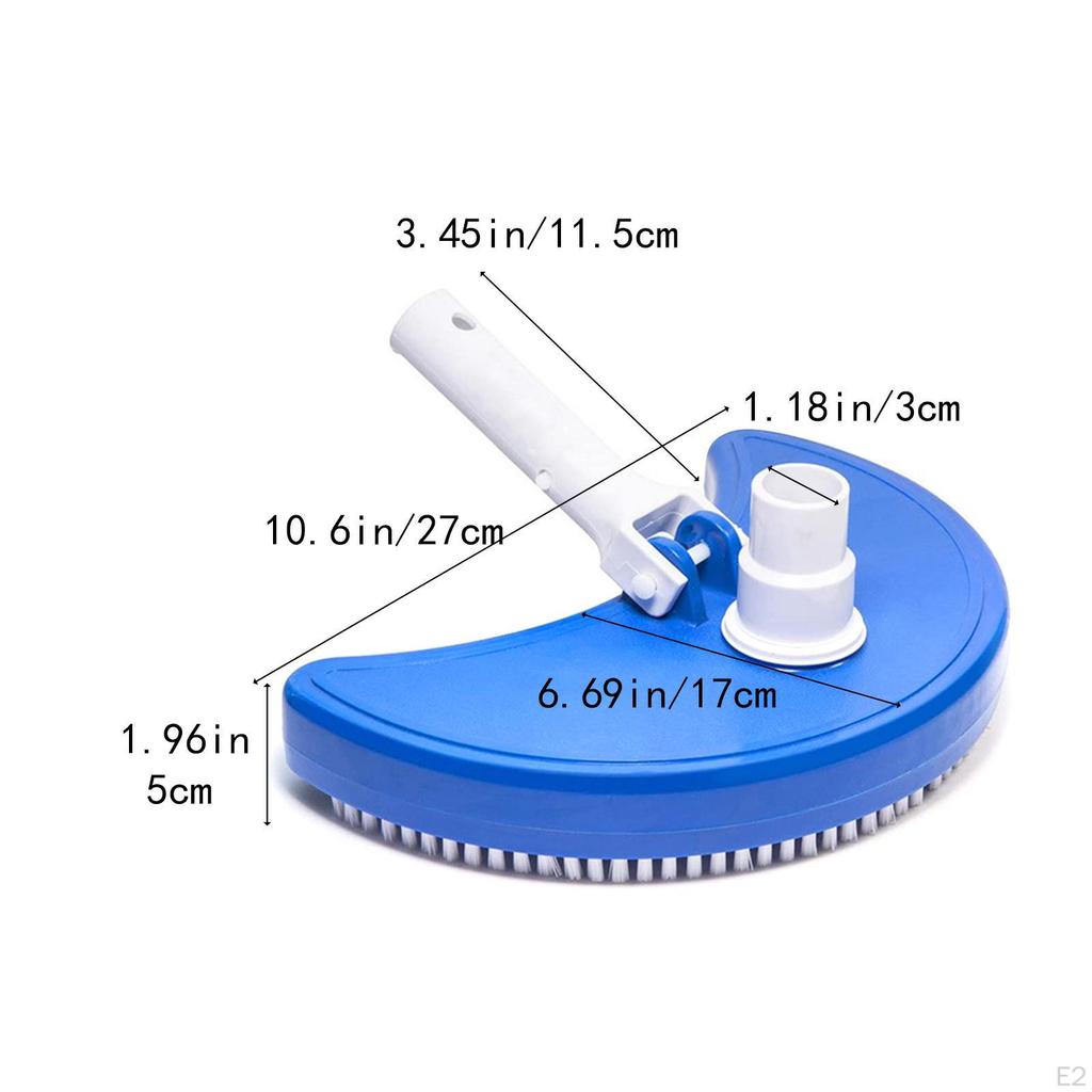 Вакуумная головка для бассейна VAC Портативный поворотный шланг с щетиной Подводный очиститель для чистоты