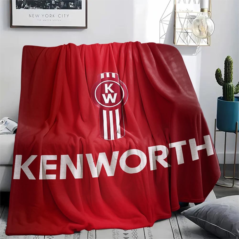 Kenworth,pattern Flannel Blanket, High quality Comfortable for All Seasons, Home Decor, Warmth and Comfort, Perfect for Gifts.