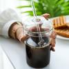 Стеклянные стаканчики для кофе, чая, напитков, молока, чая, воды, стаканчики со стеклянной крышкой, стеклянная соломинка, дорожная стеклянная бутылка для питья