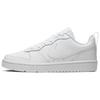 Nike Court Borough 2 Abrasion Resistant Lightweight Slip Resistant Low top Skateboard Shoes Women's White Blue BQ5448-100(Team18-)