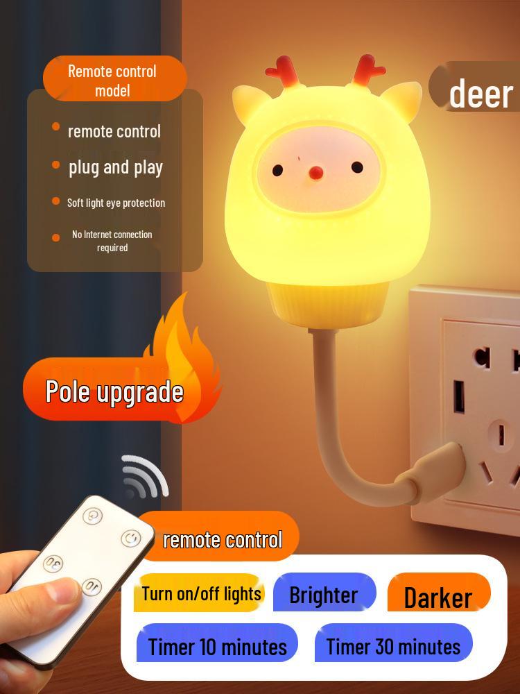 Voice-Activated Smart Night Light for Bedroom, Bedside, and Kids' Room