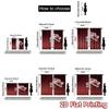 2D flat printing 2pcs Curtain Window Curtains Spring Blossom Branch Digital Printed Polyester Drapes Party Decorations Use for