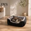 Soft Rectangular Bed for Pets Plush Cat Bed, Cozy Pet Lounge Anti-slip Bottom, Cats Washable Couch Indoor Small Dogs Puppies Machine