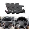 Черная перфорированная кожаная накладка на руль автомобиля для Honda Accord 7th 2003-2007 Odyssey 2005-2010, интерьер