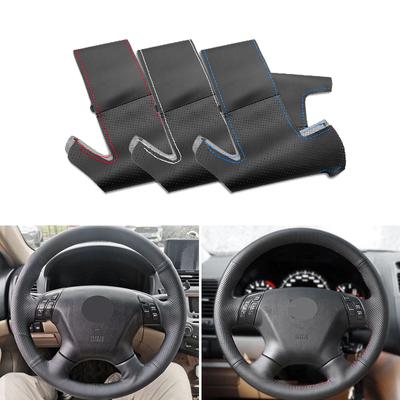 Черная перфорированная кожаная накладка на руль автомобиля для Honda Accord 7th 2003-2007 Odyssey 2005-2010, интерьер