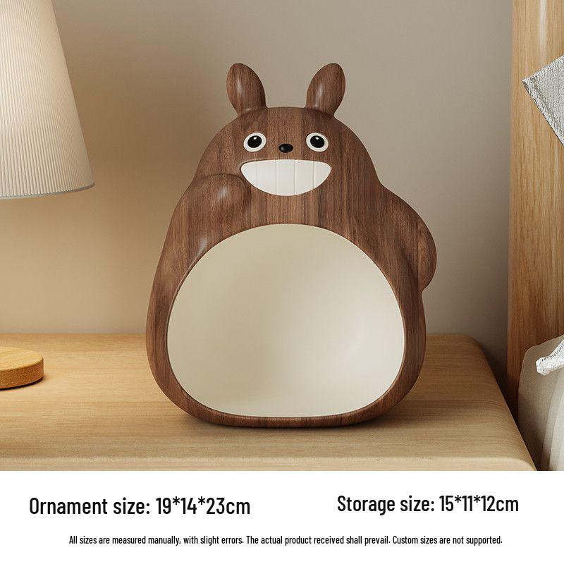 Totoro-Themed Minimalist Decorative Storage Ornament for Living Room or Office Key Storage