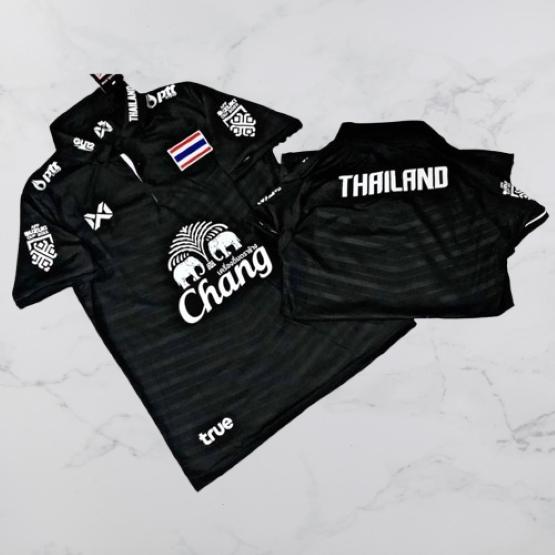 ТАИЛАНД Национальный футбол Футбольная тренировка ДЖЕРСИ CHEER Фанатская версия Быстросохнущая рубашка Поло Полиэстер Униформа с короткими рукавами Логотип слона Спорт на открытом воздухе
